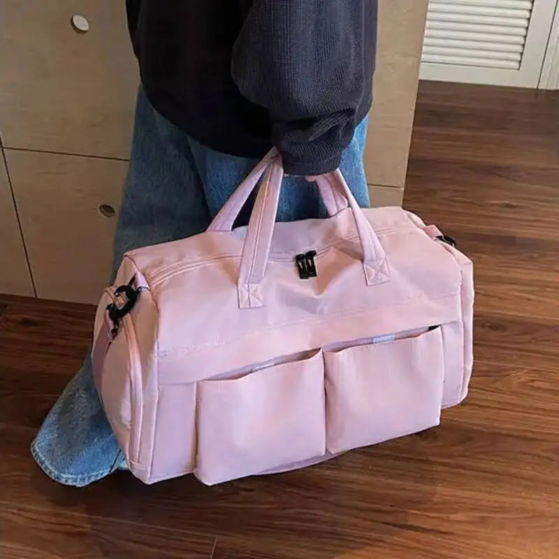 

Fashion Gym Bag Women Travel Duffle Bag Carry Weekender Bag with Shoe Compartment Weekend Bag Must-Have Travel