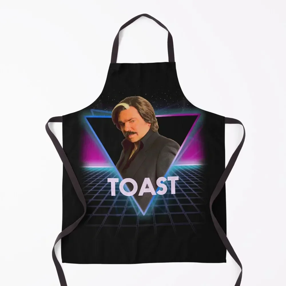 

Steven Toast Of London Retro 80s Neon Landscape Apron Cleaning Products For Home Customizable Woman Cute Kitchen Apron