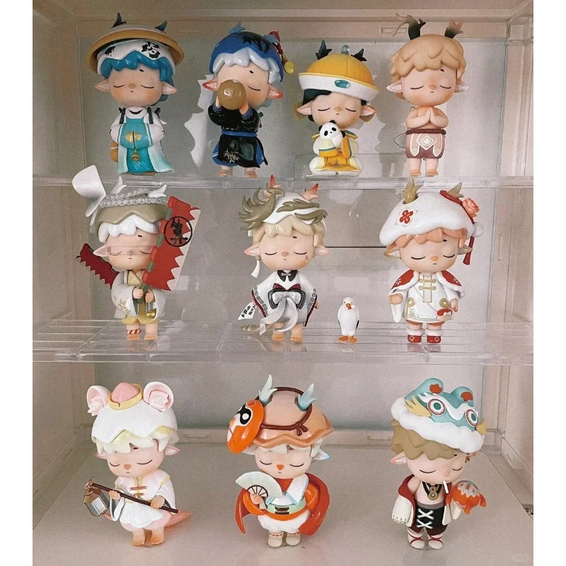 ميمي تشانغ آن سجلات سلسلة صندوق أعمى مفاجأة هدية أنيمي الشكل صندوق غامض لطيف نموذج حلية هدايا عيد الميلاد