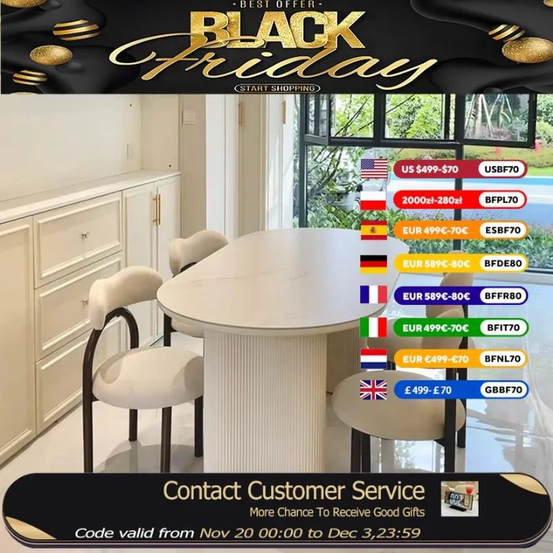 

Writing Design Oval Dining Tables Restaurant Party Luxury Kitchen Set Dining Tables Salon Modern Stoly Do Jadalni Furniture Home