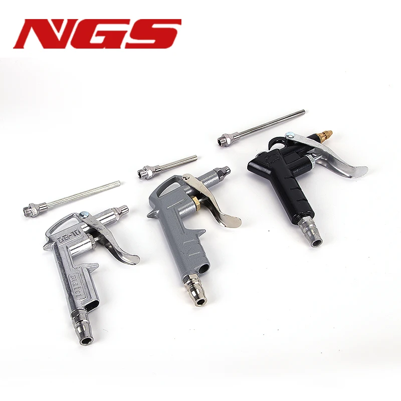 Air Duster Electric Air Blow Gun Pneumatic Tool Metal Bent Tube Long Short Nozzle Hand Held Cleaning Tool Tire Pressure