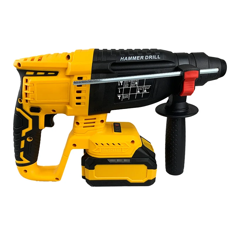 Martello senza spazzole di grado industriale per trapano elettrico ad alta potenza da 20 V per uso domestico professionale con fonte di alimentazione a batteria