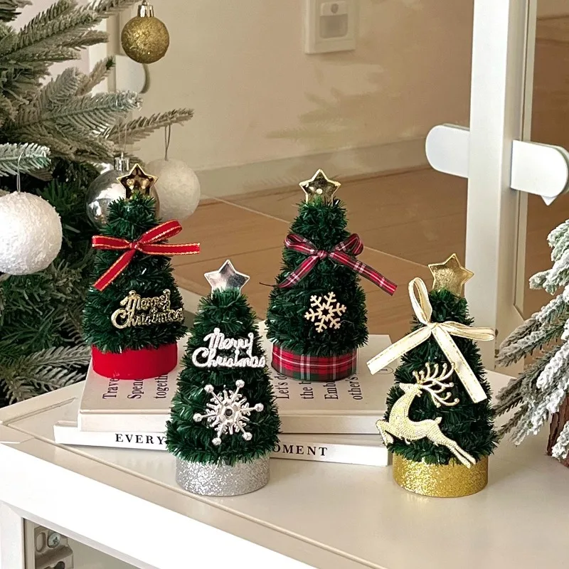 

Ins Christmas Tree Decoration Ornament Tabletop Ornament Christmas Day Navidad Decoraciones Para El Hogar Albero Di Natale