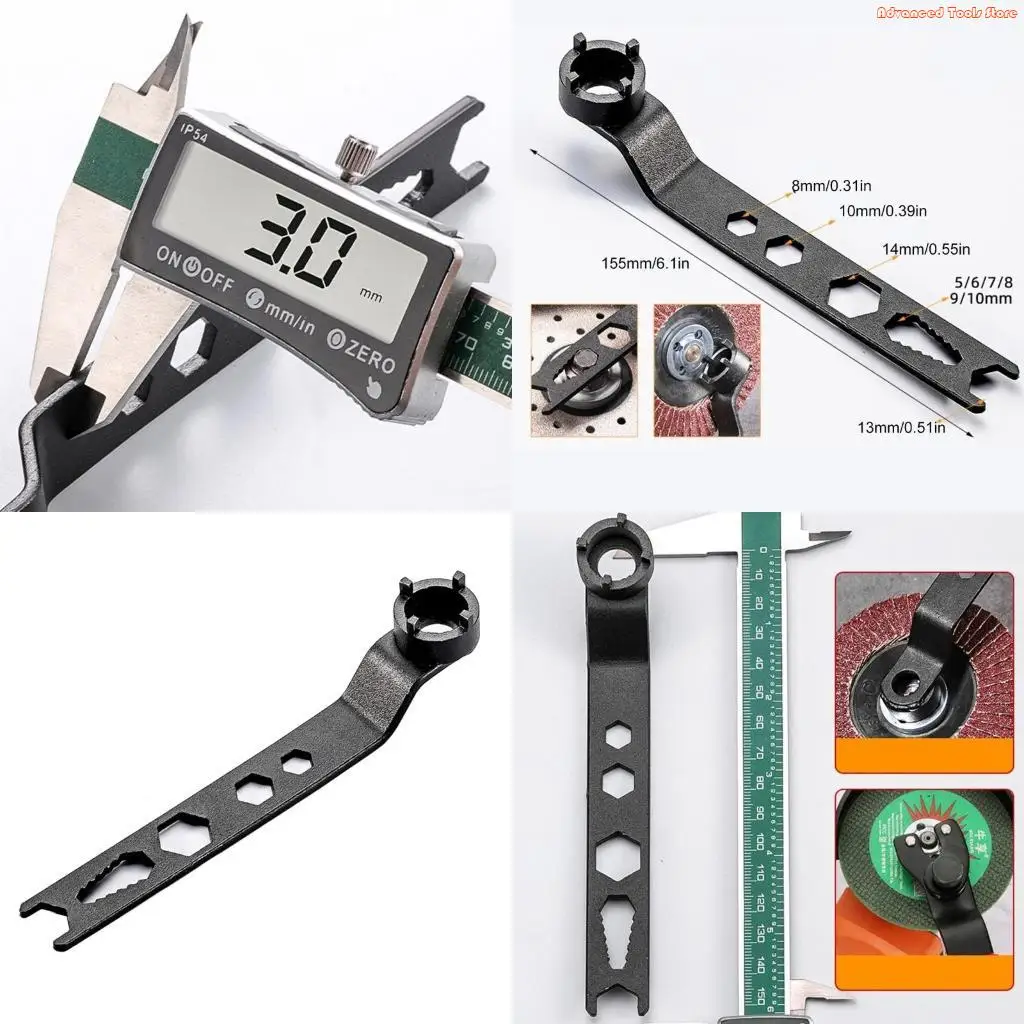1PC Four-Claws Hand Adjustment Wrench For Angle Grinder Thickened Plate Grinder Hand Adjustment Wrench Accessories W91B