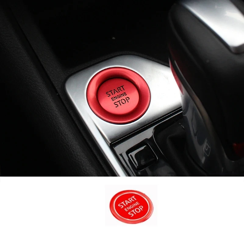 Aluminum Alloy Car Engine Start Stop Button Sticker Cover for Nissan Sylphy Sentra B18 2020 2021 2022 2023 2024 Accessories Auto