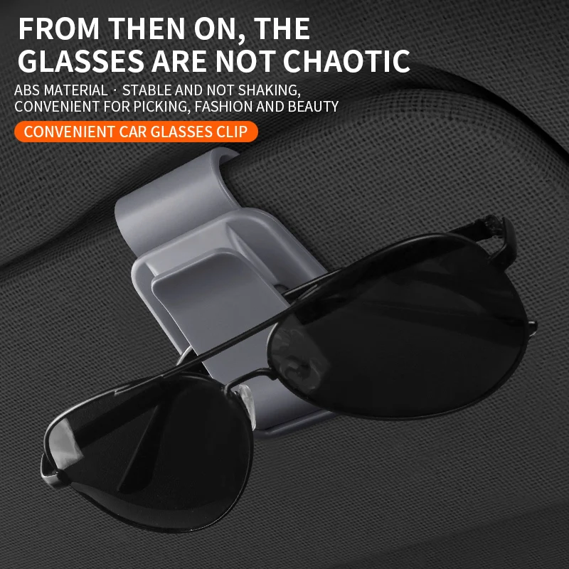 

Автомобильный солнцезащитный козырек, держатель для очков, держатель для билетов, стабильные зажимы для хранения, вешалка для очков, компактный универсальный кронштейн для солнцезащитных очков