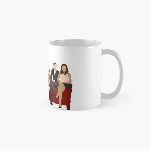 Minimalist Bones Characters 3 Classic  Mug Image Drinkware Handle Round Simple Photo Coffee Gifts Printed Picture Tea Cup