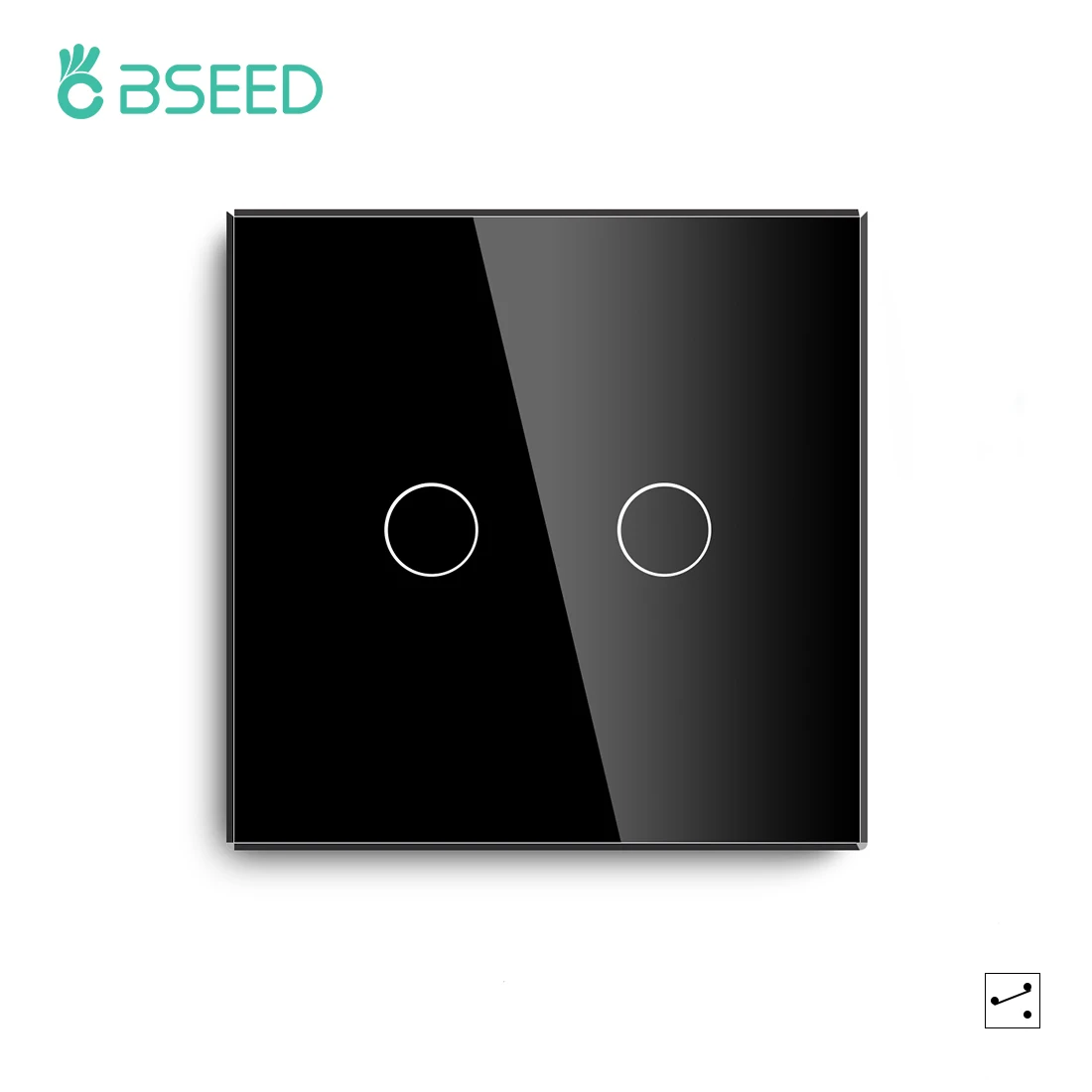 BSEED 1/2/3Gang Smart Zigbee Touch Light Switch 2-Way Control Compatible with Alexa/Google Home No Neutral Wire Touch Switch image 3