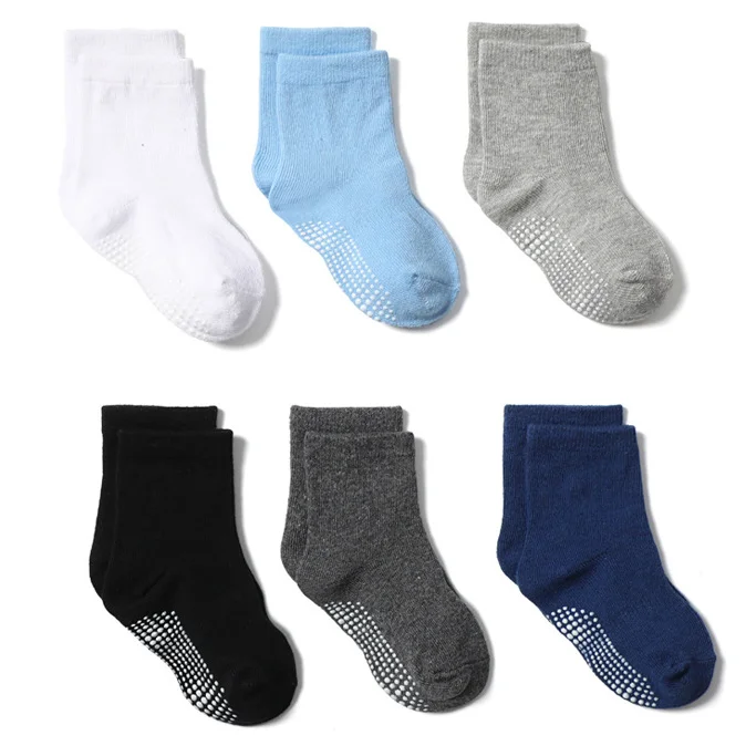

6 pairs best-selling children's anti slip adhesive floor socks,foreign trade children's socks wholesale,sizes 0 to 7 year old