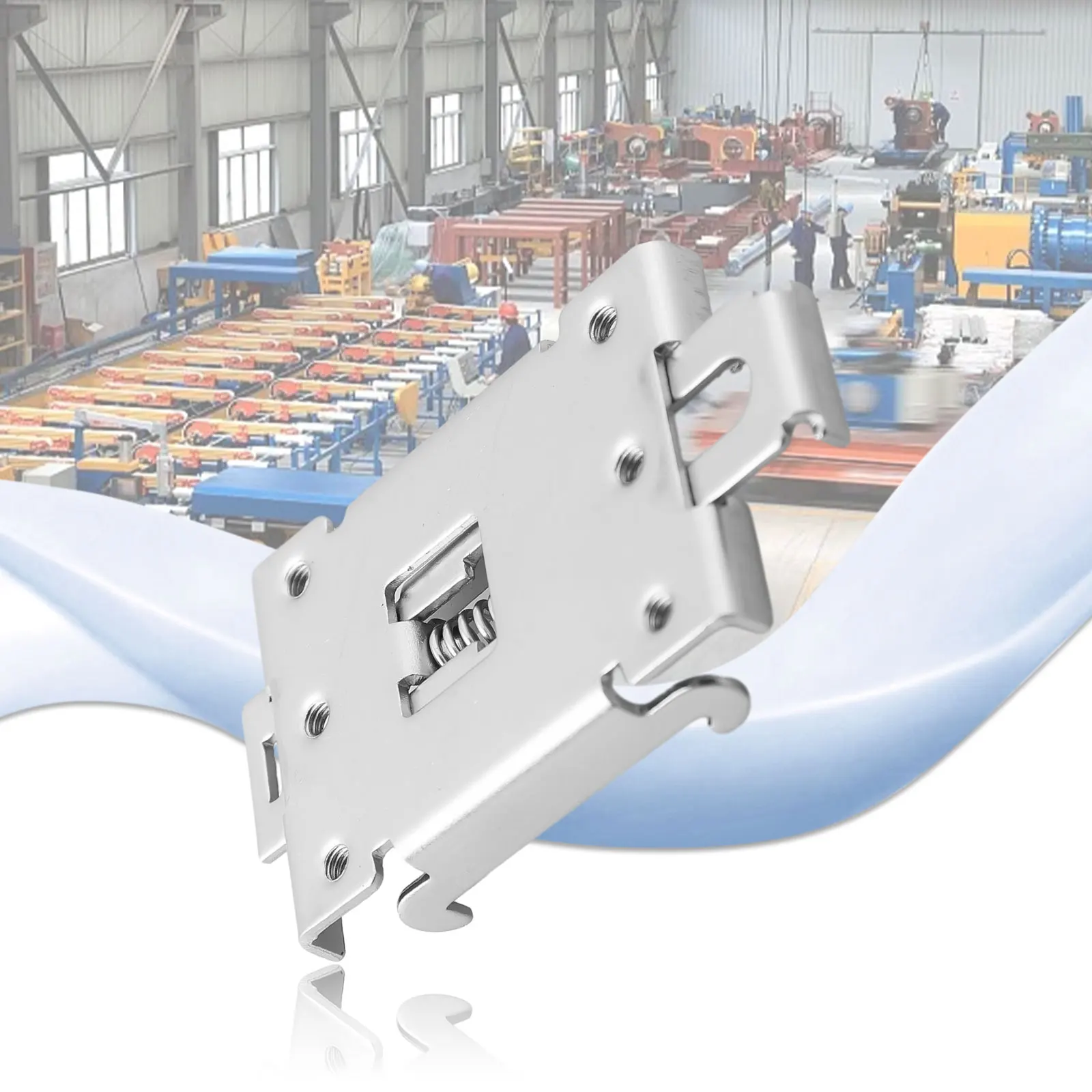 State Relay Mounting Bracket For DIN 35mm For Rail Aluminum Alloy Fixed Buckle Card Holder For Power Switch Industrial Use