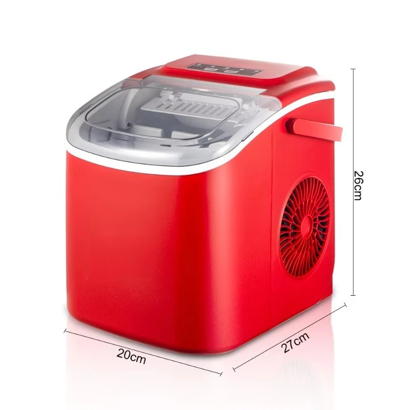 Countertop Electric Ice Maker Machine for Home Office Parties-Bullet Ice with Scoop and Basket New Design
