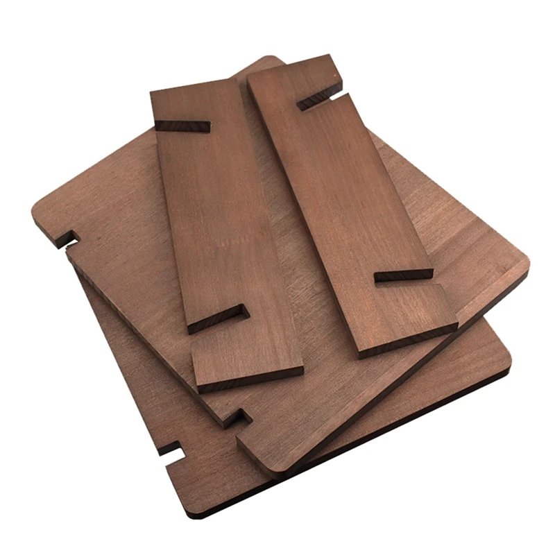 Vinyl Record Storage Holder Solid Wood Stand Desktop Display Music Record Collection Durable Easy Install Easy To Use