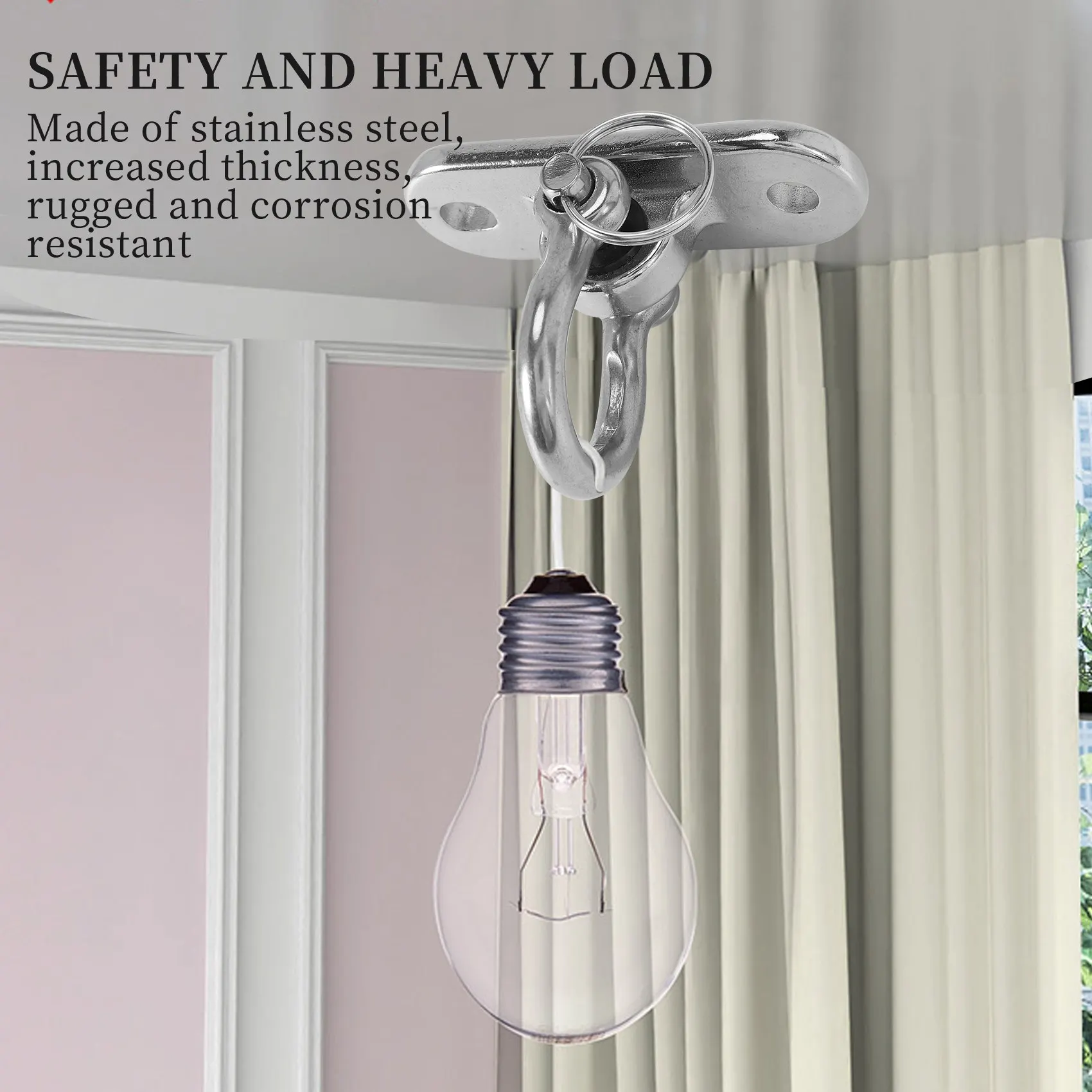 A88M الفولاذ المقاوم للصدأ 304 الثقيلة سوينغ الشماعات سوينغ مجموعات 250 كجم قدرة للتأرجح واليوجا كرسي هزاز الرمل