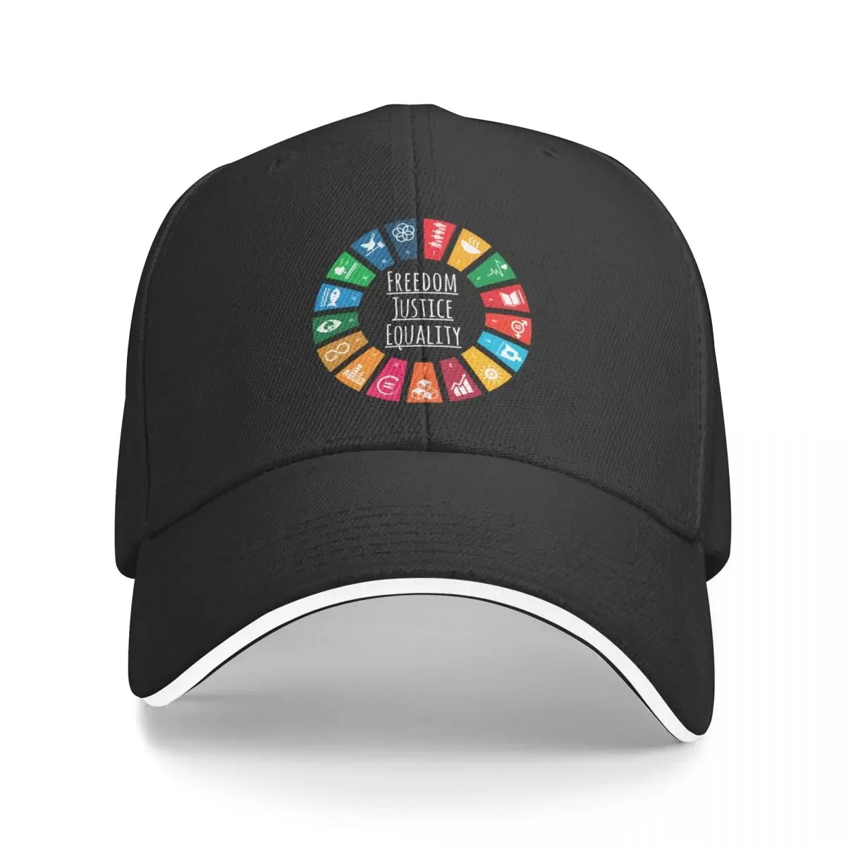 UN SDGs, глобальные цели 2030 | Логотип 2030 цели устойчивого развития ООН | Устойчивые подарки, бейсболка