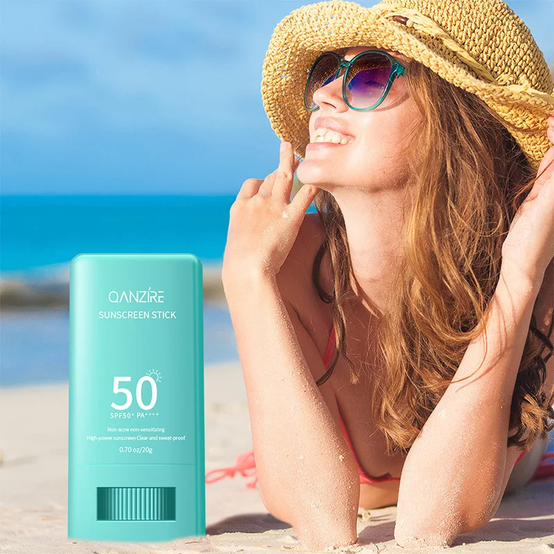 

Sunscreen Stick Refreshing Sunscreen Protects Against UV Rays SPF 50+, Non-acne Non-sensitizing, High-power Sunscreen Clear, 20g