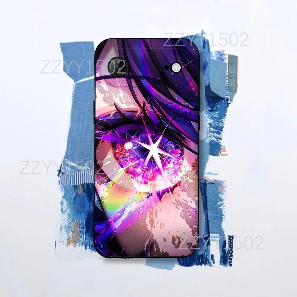 เคสโทรศัพท์อนิเมะ Oshi No Ko สำหรับ iPhone 17,16,15,14,13,12,Pro,Max,Plus,E,SE4,Air,Mini สีดำ