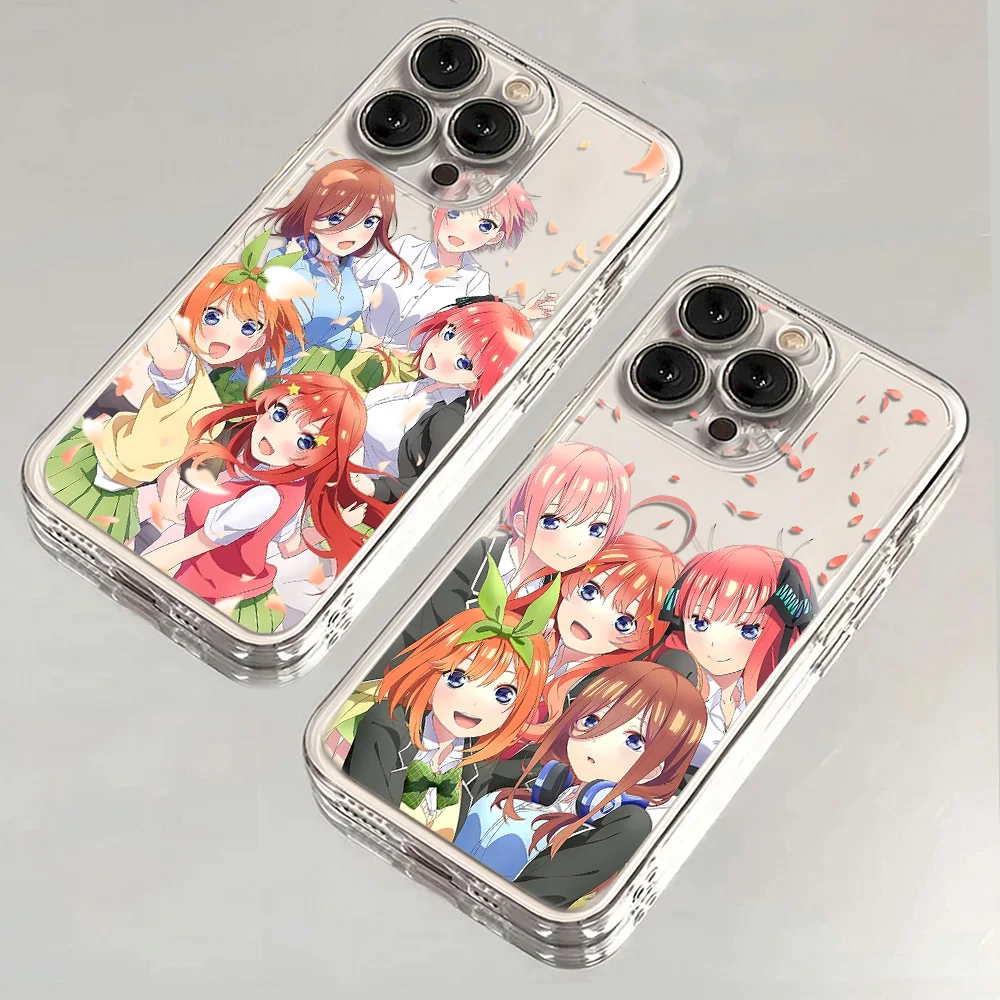 

The Quintessential Quintuplets Phone Case For iPhone 17 16e 16 15 14 13 12 11 Mini Air Pro Max X XR XSMax 7 8 Plus Transparent