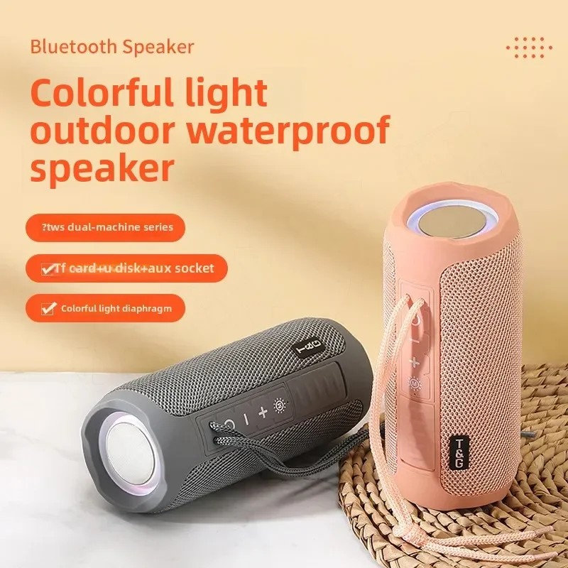 

TG227 Portable Upright Wireless Compatible Speaker Music Player Support TF FM Radio Music Party Waterpro With Lights Outdoor
