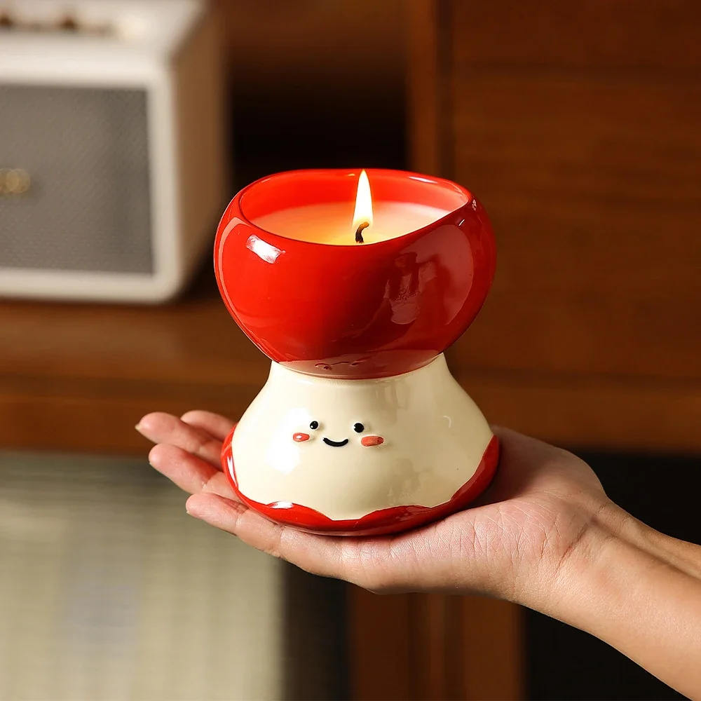 Cute Apple Shaped Aromatherapy Candle Friends High Quality Housewarming Gifts 200ml Household Bedroom Ornament Aroma Candles