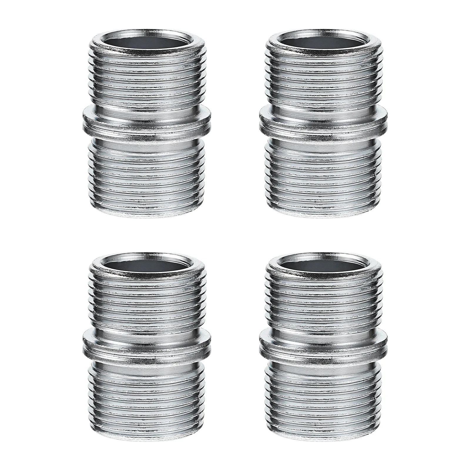 

4pcs Steel Shelf Support Double Head Storage Rack Connector Corrosion Resistant Carbon Nut For 25.4Mm Shelves Parts Rack