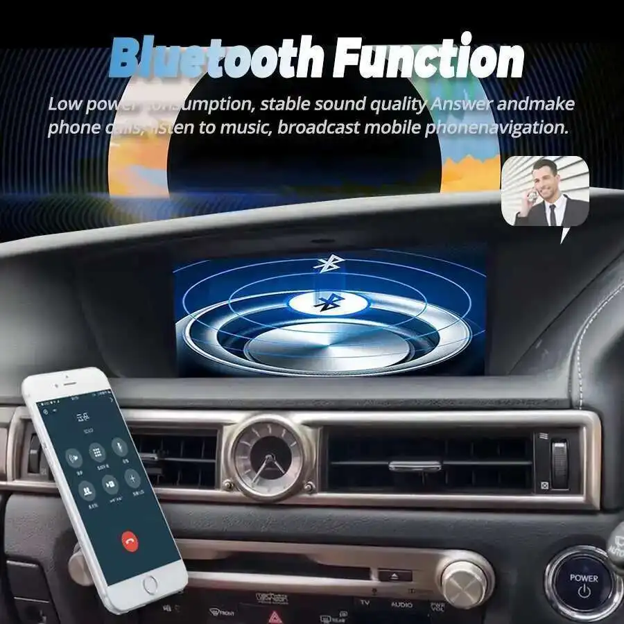 Android 14 Built-in 360 car radio For Lexus GS GS200 GS250 GS300 GS350 GS450 2012-2020 12.3 Inch automatic RHD CarPlay BT Screen - view 4