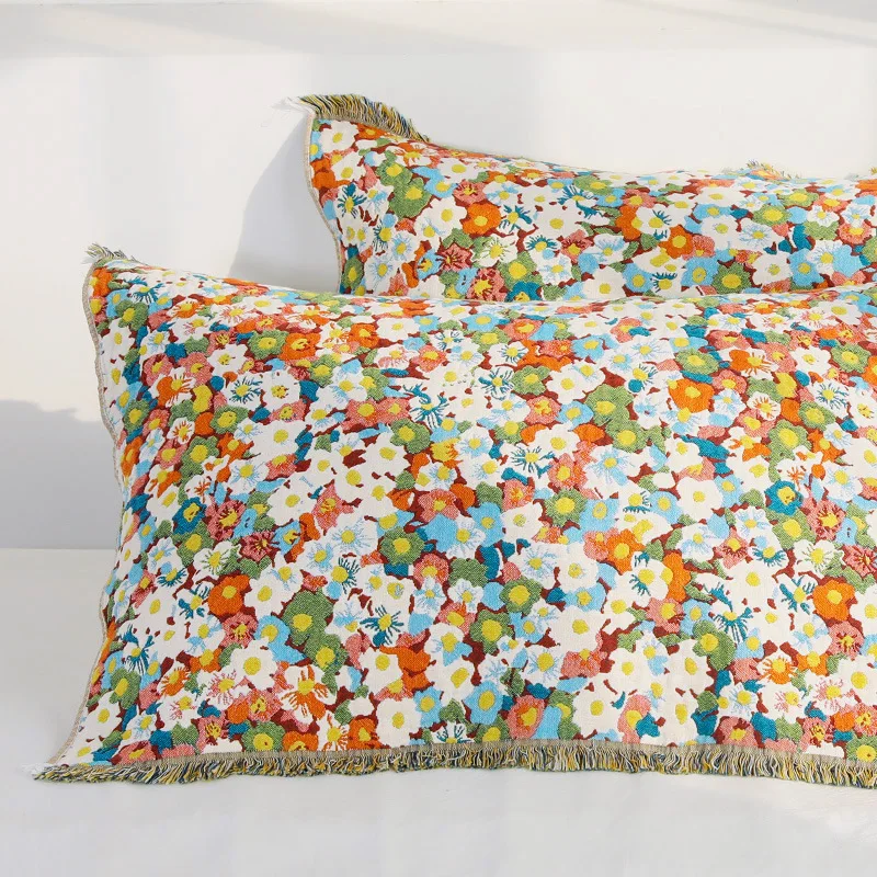 

2 искусственных наволочки в японском стиле из хлопчатобумажной Марли, 55x75 см