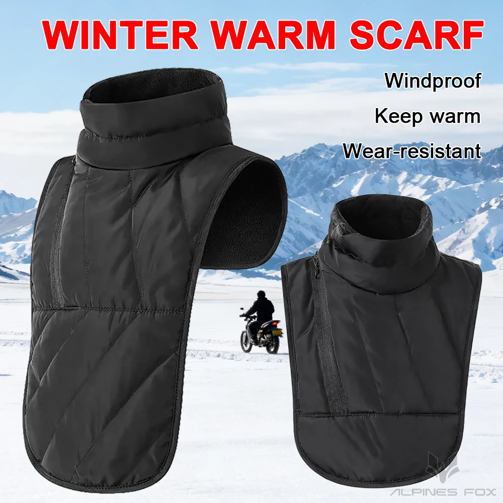 Motorcycle Neck Gaiter Balaclava - バイク用フルネックプロテクター、スカーフマスク、防風・防寒バイクマスク、冬用サイクリングフリースバラクラバ、バイク用フェイスマスク