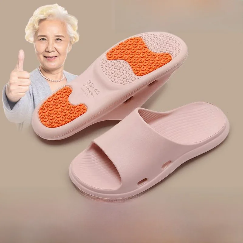 

Non-Slip Bathroom Slippers Large Size Men Women Summer Home Casual Slippers Comfortable Slip-On Shoes for Elderly