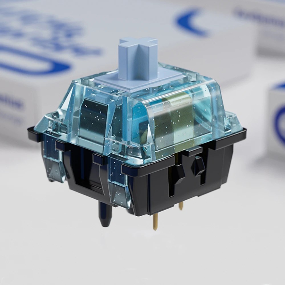 Mechanical Keyboard Switches Tactile / Linear Switch RGB LED 5 Pin Pink Blue Glitter Cherry MX Gaming Keyswitch