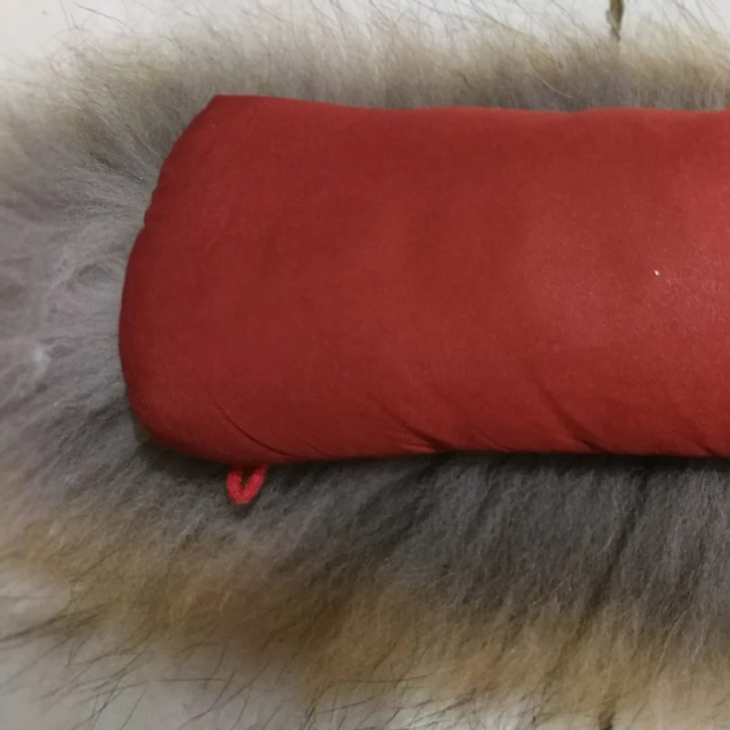 60x11cm Natural Mink Fur Collar for DIY Apparel Sewing Fluffy Trimming Fabric Coat Hood Shawl Decoration Sewing Costume Crafts