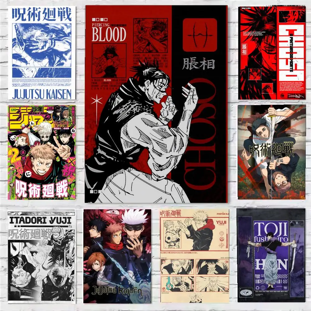 Anime Jujutsu Kaisen Poster Wall art print art suitable for 