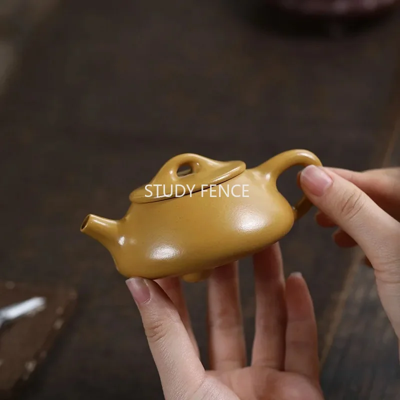 100ml Yixing Purple Clay Teapot Chinese Style Kung Fu Teapot Purple Clay Teapot for Pu'er Oolong Tea Tea Ceremony Accessories