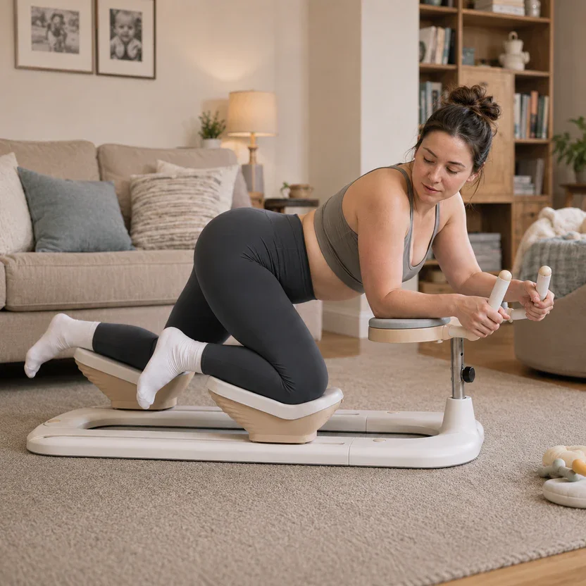 Spine Twist and Stretch Trainer, Detachable Back Stretcher Machine, Adjustable Exercise Equipment for Lower Back Pain Relief
