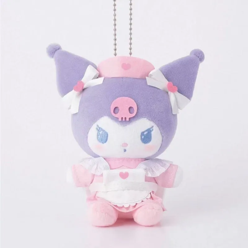 Kawaii Sanrio Kuromi Hello Kitty peluche sac à dos porte-clés dessin animé ma mélodie infirmière poupée fille cadeau d'anniversaire périphérique créatif