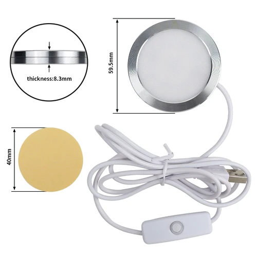 Imagen 2 del producto Para Bambu Lab Kit de lámpara LED 001 blanco cálido DC 5V 3W para impresora 3D Bambu Lab accesorios oficiales de laboratorio Bambu piezas de impresora 3D