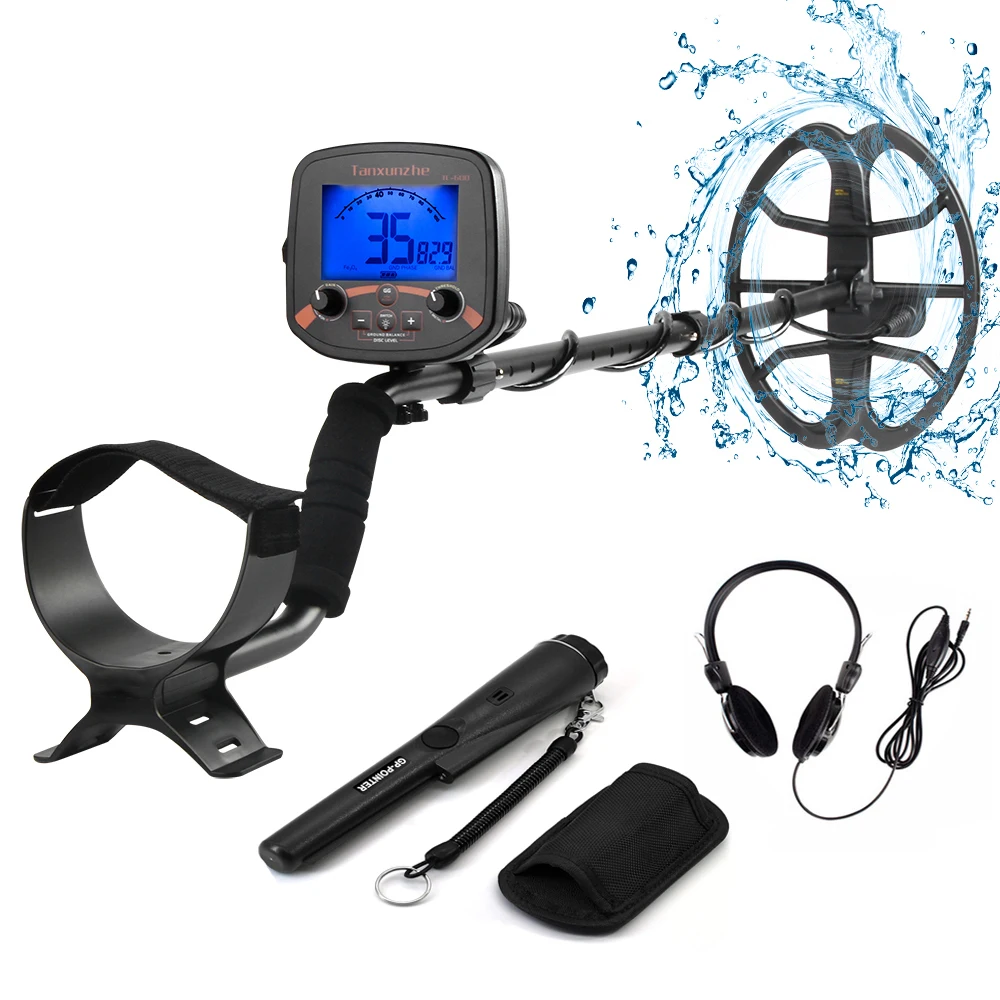 Hot Sell Treasure Hunter Gold Detector Professional Underground Waterproof Coil Metal Detector Pinpointer Backlight Better TX850