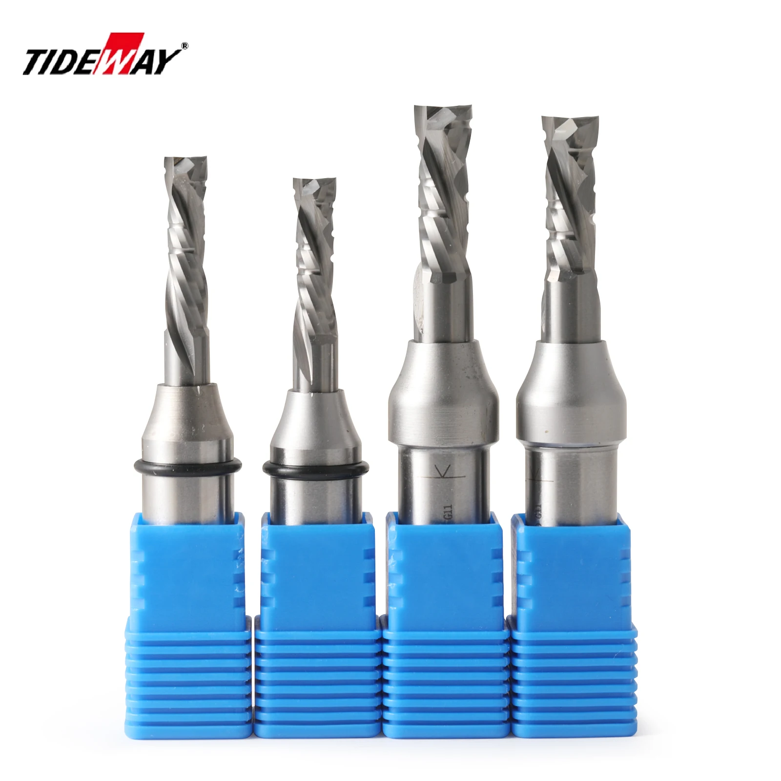 5Pcs 1/2 Shank 6mm Two Flutes TCT up down cut milling cutter cutting engraving Woodworking roughing slotting Router Bit