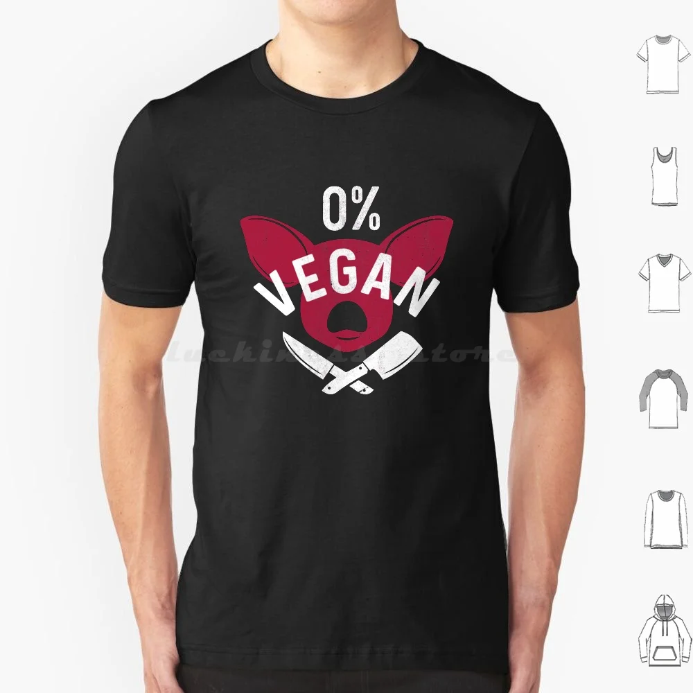 Zero Percent Vegan Funny Bbq Carnivore Meat Eater Gift T Shirt Men Women Kids 6Xl Zero Percent Vegan 0 Vegan Not Vegan Funny