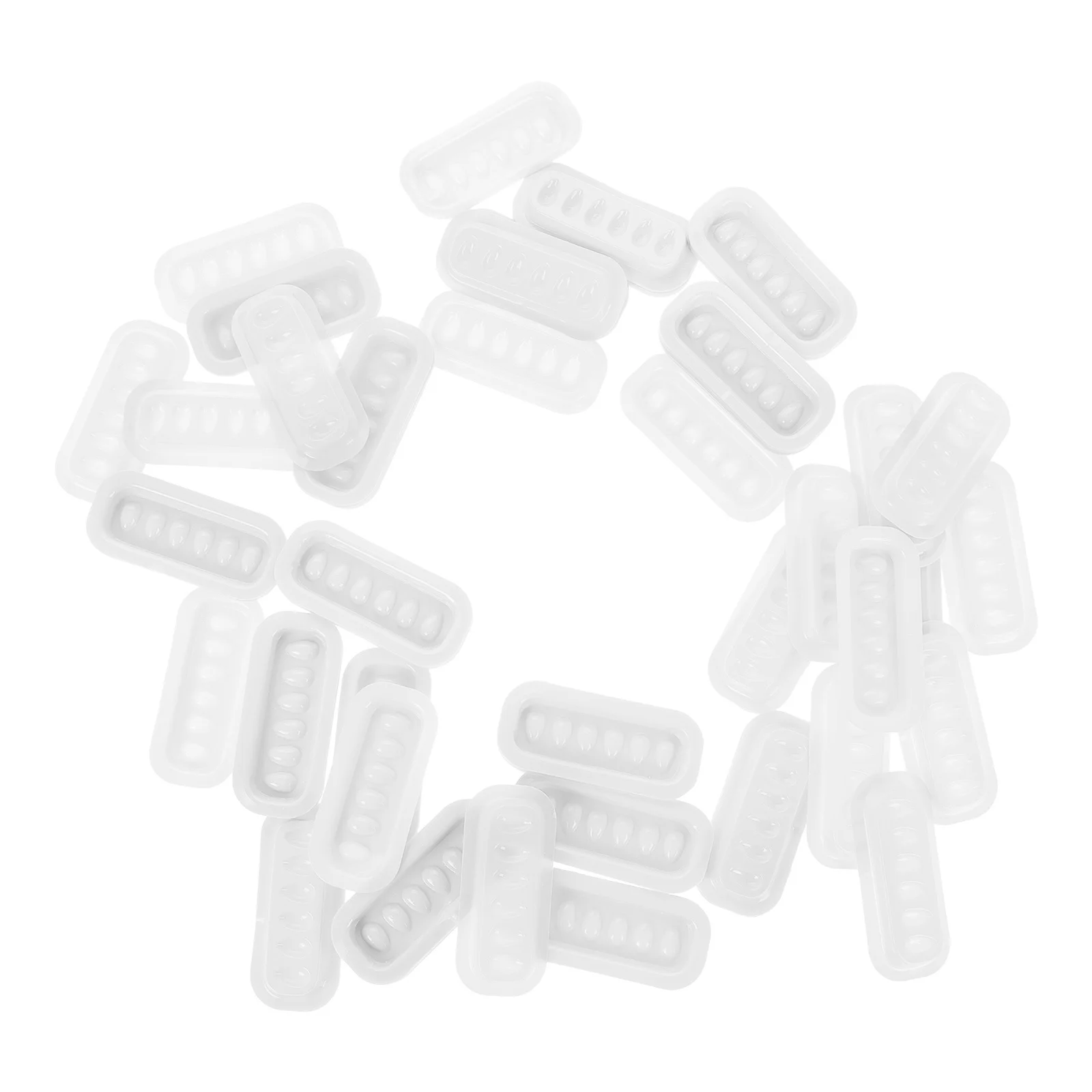 100 pçs lash extensão cola titular bandejas de plástico paletes de cílios postiços para maquiagem artista ferramentas lash cola copo copos de plástico cílios