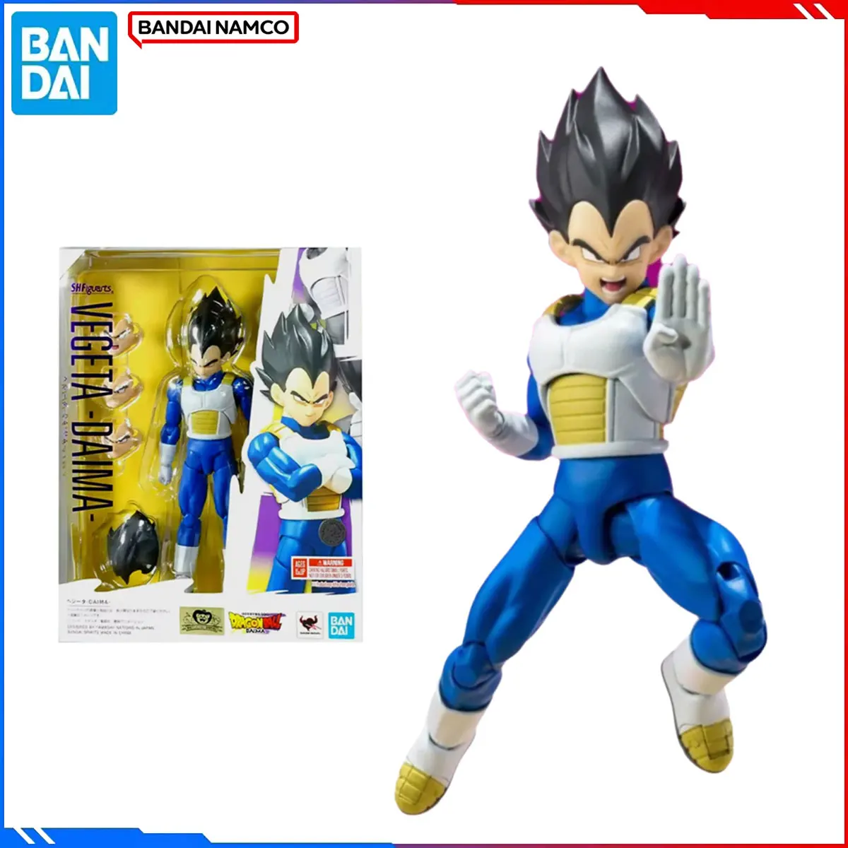

Оригинальная фигурка Bandai Dragon Ball, наборы моделей SHF 1/12, аниме-фигурки Vegeta Daima, экшн-модель, игрушки, подарок для детей