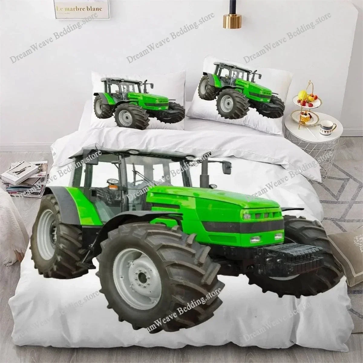 Cartoon Monster Trucks Duvet Cover Exquisite Digital Printing Bedding Set Comforter Bed Youth Home Decor Kids Girl Boys Gift