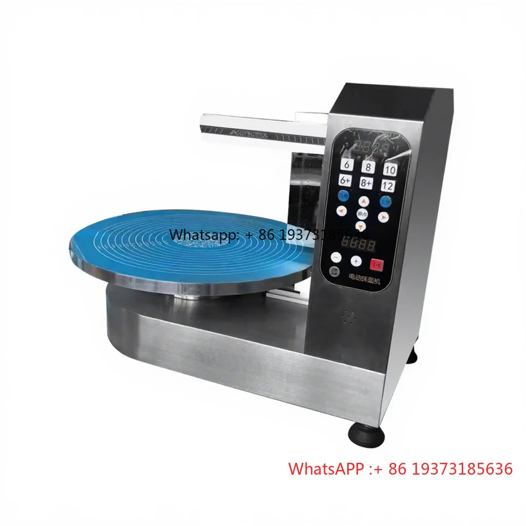 50cm Large Turntable Automatic Commercial Cake Plastering Cream Coating Filling Frosting Spreading Cake Icing Decorating Machine