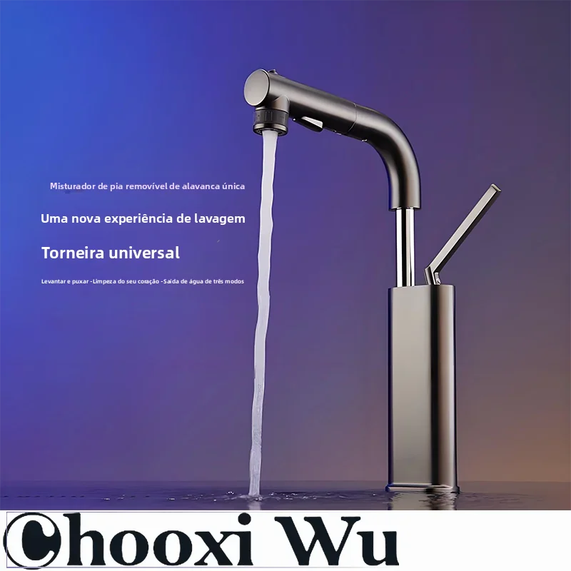 single-lever-pull-out-sink-mixer-gray-faucet-hot-and-cold-basin-faucet-hot-and-cold-bathroom-mixer-mop-taps-no-display-screen