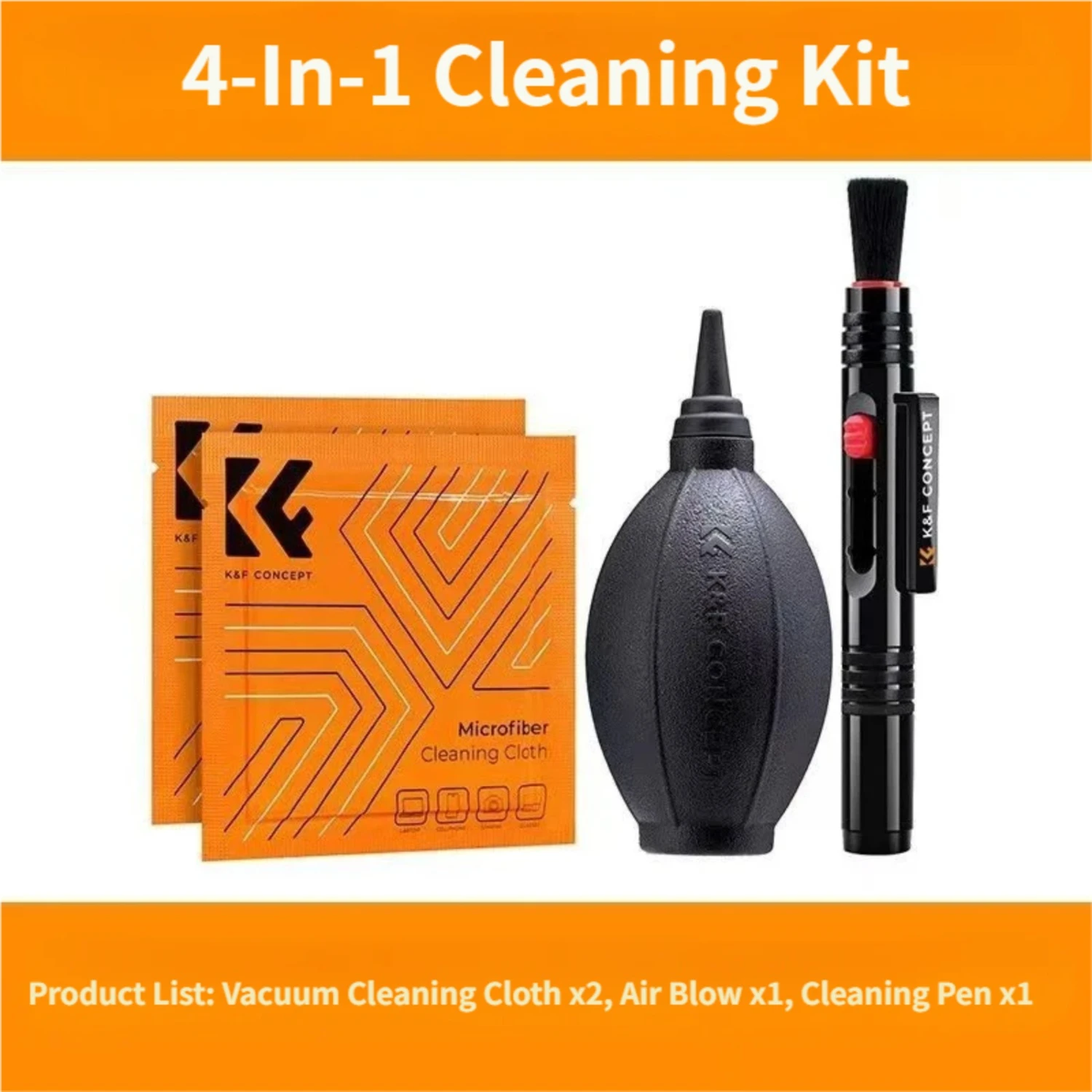 

K&F Concept Soft Brush Lens Cleaning Pen, Multifunctional Cleaner Tool for DSLR Camera, Electronic Screen & Keyboard