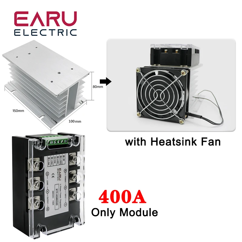 Dreiphasen-Wechselspannungsregler-Modul 380V – Thyristor, 40 A, Für Verpackungs- & Textilmaschinen