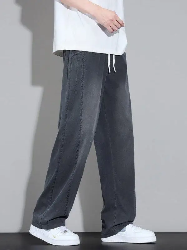 

Men's Jeans Casual Straight Leg Loose Drapey Trendy Spring Summer New Style Comfortable Fit Classic Color