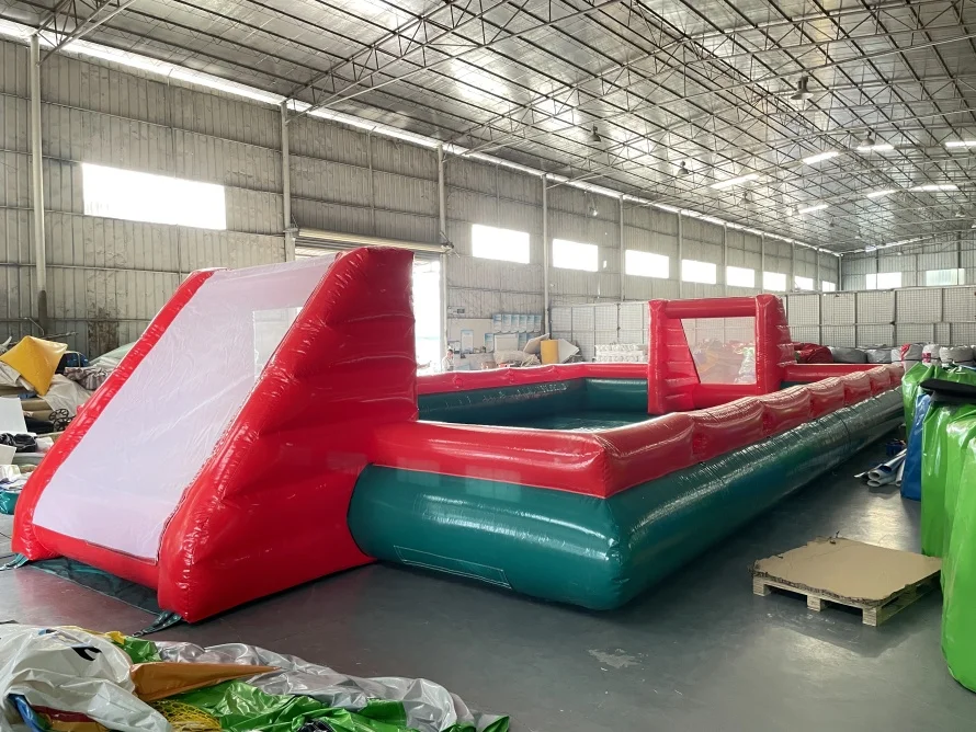 Mini campo de fútbol inflable rentable para actuaciones, campo de fútbol inflable a la venta