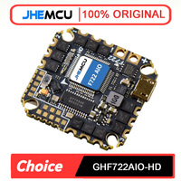 JHEMCU GHF722AIO-HD F722 AIO Flight Controller - Baro, OSD BlackBox 40A 4in1 ESC, 2-6S Input for FPV Freestyle Cinewhoop Drones