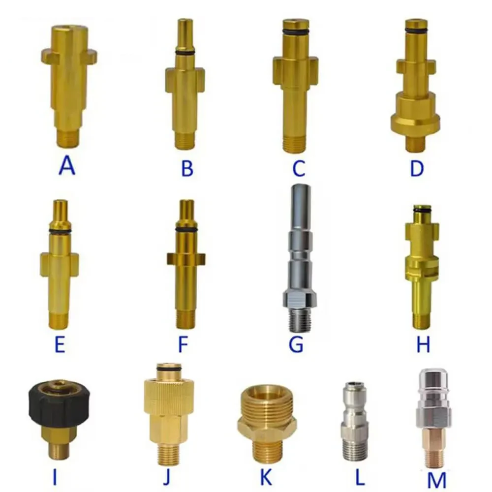 Pressure Washer Gun Lance Bayonet Adapter Snow Foam Lance Adapter High Pressure Car Washer Foam Gun Nozzle Connector for Karcher