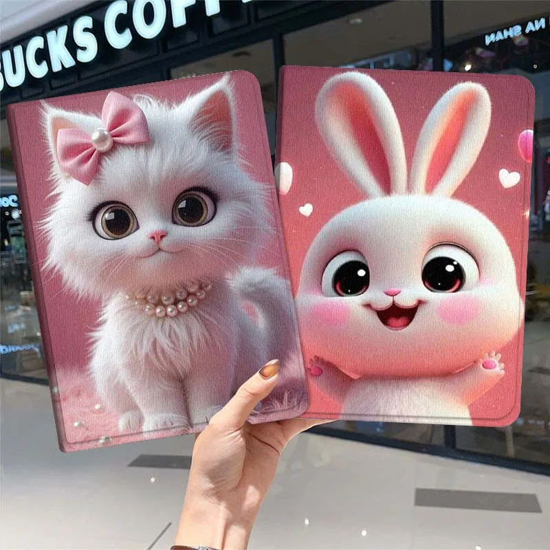 

Cute Rabbit Pink Heart For Samsung Galaxy Tab A7 A A8 A9 A11 S6 S11 10.1 10.4 10.5 Inch Lite PLus Soft Tablet Case Gift